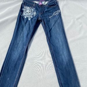 Ed Hardy Love Kills Slowly Women's  Size 10 VTG Y2K Jean